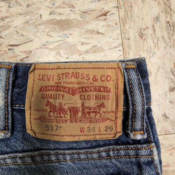 Levi's 517 Men's Bootcut Denim Jeans Size 34x25 - Picture 6 of 9